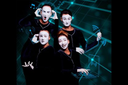 “Virtual Reality” al Teatro del Popolo con il quartetto di mimi Dekru