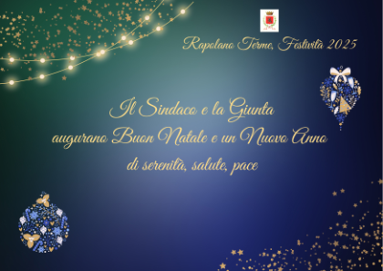 Buone Feste a tutti dal Comune di Rapolano Terme