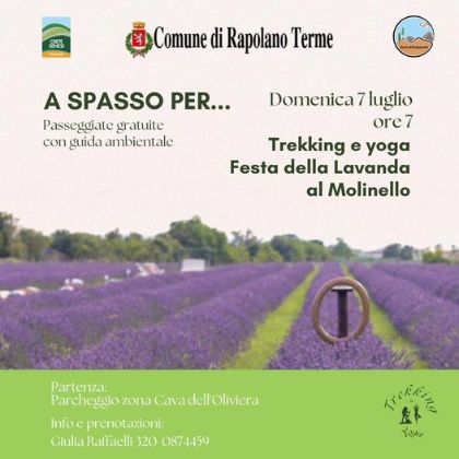 Domenica 7 luglio ‘Trekking e yoga’ con ‘A spasso per…’ Domenica 7 luglio ‘Trekking e yoga’ con ‘A spasso per…’