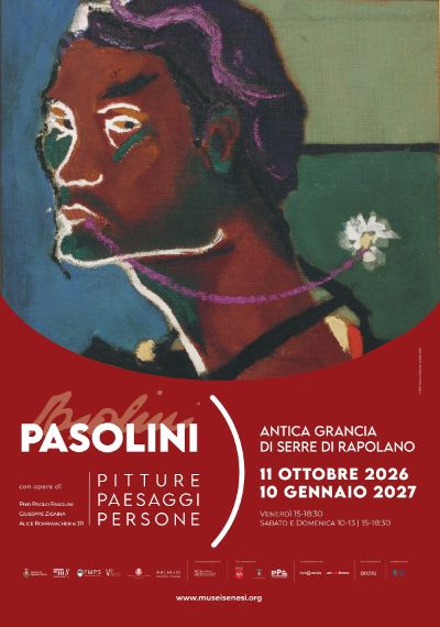 Manifesto mostra Pasolini. Pitture Paesaggi Persone