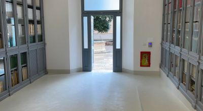 Ingresso Palazzo comunale per punto prestito biblio temporaneo