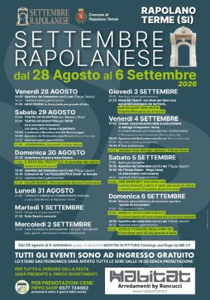 Settembre Rapolanese manifesto 2026
